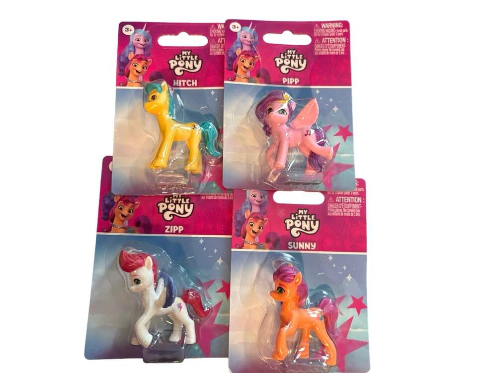 My Little Pony Mini Figures Lot of 4 Hitch Pipp Zipp Sunny